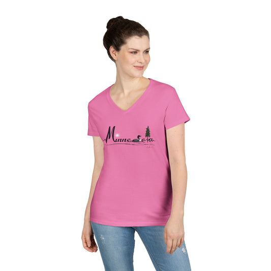 Minnesota Loon Ladies' V-Neck T-Shirt