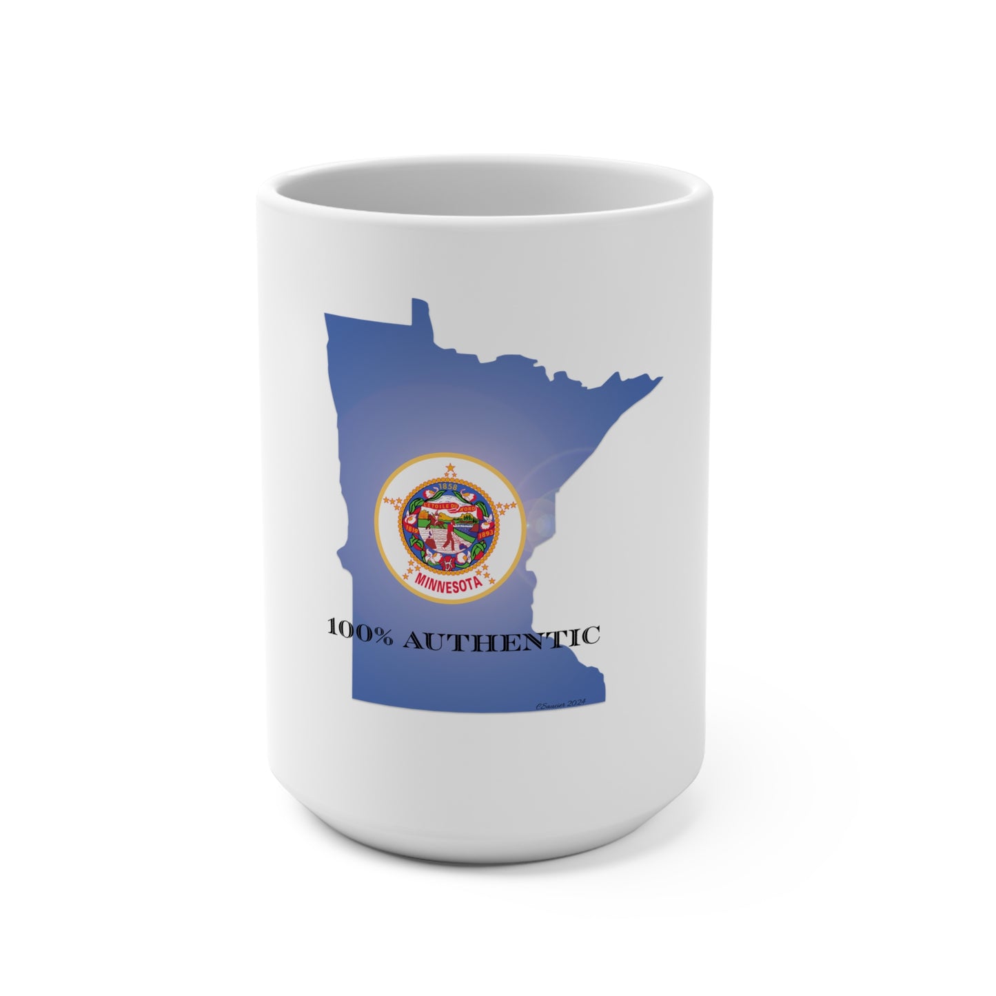 100% authentic Minnesota Flag Coffee mug -  15oz -Microwave safe