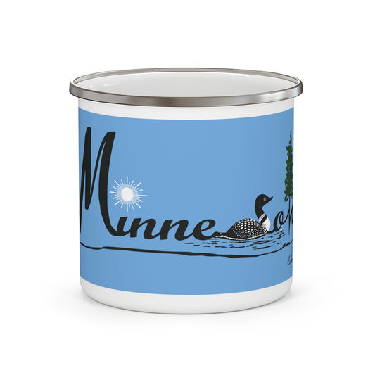 Minnesota Camping Mug - Minnesota Loon Design - Original MN Artist, Cool, Comfy, Minnesota Warmth