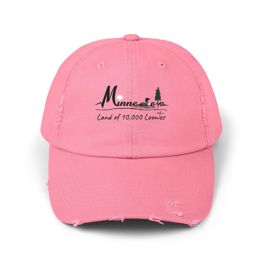 Minnesota Loonies Design Distressed Cap  - Unisex