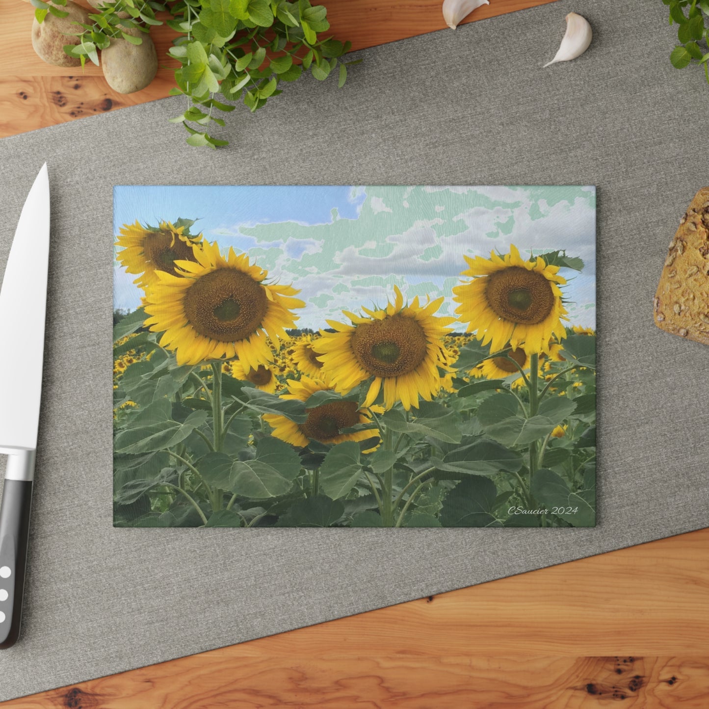 Sunflower Cutting Board